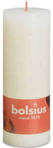 BOLSIUS RUSTIK Stumpenkerze 190x68 elfenbein
