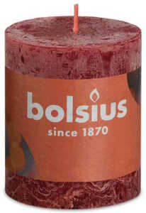 BOLSIUS RUSTIK Stumpenkerze 80x68 altrot