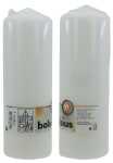 BOLSIUS Stumpenkerze 200mm (H) x 68mm (DM), weiss