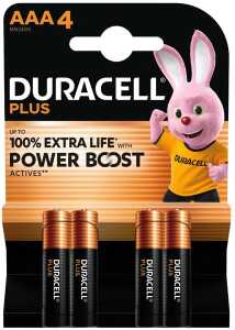 DURACELL Batterie Plus Alkaline Micro AAA 4er