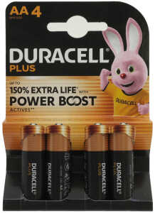 DURACELL Batterie Plus Alkaline Mignon AA 4er