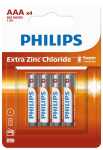 PHILIPS Batterie R3 Micro AAA 4er Pack a.Karte
