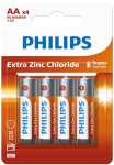 PHILIPS Batterie R6 Mignon AA 4er Pack a.Karte