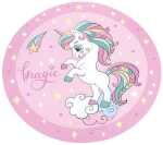 Tischset / Malunterlage Einhorn 38cm rund