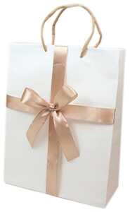 Geschenktasche Satinschleife 23x18cm