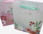 Shoppingbag Blumen, 26,8x9,8x32cm