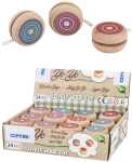 Holz Yoyo 5cm Buche, 3 Farben sort.  Lieferumfang 3 Stück sortiert