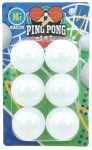 Tischtennisbälle 6er auf Blisterkarte