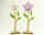 Blume XL aus Holz auf Holzständer 18x6x3,5cm