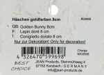 Häschen goldfarben 8,1x4,8cm aus feinstem Kunstharz Lieferumfang 2 Stück sortiert