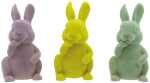 Hase sitzend 7,6x4,6cm – aus Keramik Lieferumfang 3 Stück sortiert