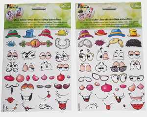 HEITMANN Deco Sticker selbstklebend, 36 lustige Sticker