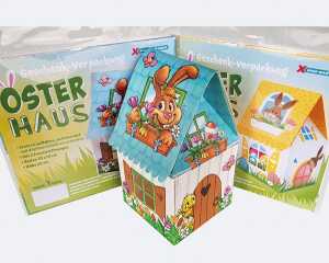Osterhaus XXL 19x10x10cm, Motive sortiert