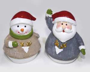 Schneemann o. Santa 7x4,6x5cm