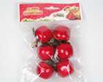 Dekoapfel 6er Set! Je Apfel 4cm, hochglanz mit...