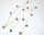 Metallrasselkette 200cm mit 13 Rasseln gold