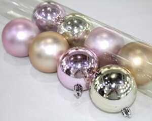 Christbaumkugeln 4er Set! In Trendfarben je 6cm