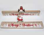 Holzadventskalender XL 40x13,8x2,4cm, mit verschiebbarem...