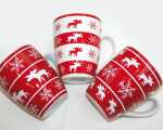 Kaffeebecher Elch bauchig ca. 300ml 11x8,5cm