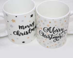 Kaffeebecher Merry Christmas 300ml 9,5x8cm