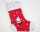 Filz Santastiefel XL 29x21cm rot/weiß