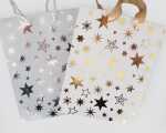 Geschenktasche 23x18x10cm, mit Sternen,