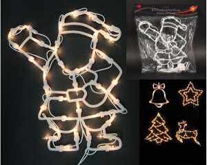 LED Fensterbild 35 LED warmweiß, 4 Designs sortiert
