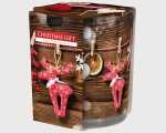 Duftkerze Motivglas Christmas Gift 120gr Wachs