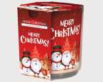 Duftkerze Motivglas Merry Christmas 120gr Wachs