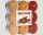 AURA CANDLES Teelichter Zimt 18er Pack, 3 Farben sortiert