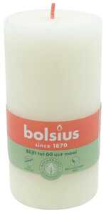 BOLSIUS RUSTIK Stumpenkerze 130x68 elfenbein