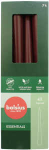 BOLSIUS Spitzkerzen 4er Set 25x2,5cm bordeaux,