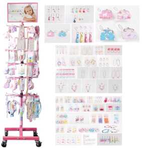 AZOZA Haar-,Schmuck- Sort. Kinder pastell, 660tlg.
