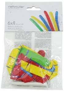 Luftballons Raketen 6er Riehtmüller, aus Latex