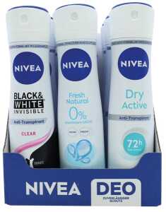 15x NIVEA Deospray 150mlMixkarton 3fach