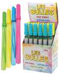 4x Seifenblasenstab 37cm 120ml farbig sortiert...