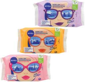 3x NIVEA Visage Gesichts-Rein.Tücher 25er Mizellen Lieferumfangsortiert