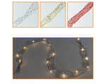 3x LED Band Organza3-fach sortiert 15 LEDswarmweiß...
