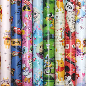 10x DISNEY Geschenkpapier Rolle 2m x 70cm Disney Motive