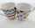 2x Kaffeebecher Punkte und Streifen sortiert 310ml10 5x8 5cm