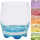 6x Glas Saftglas 0 2l farbiger Boden 6f.sortiert Lieferumfang sortiert