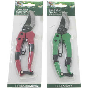 2x Gartenschere selbstöffnend auf Karte 19cm