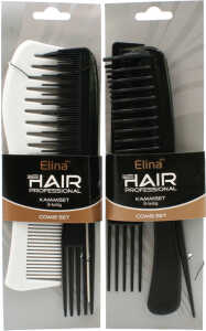 ELINA Kammset 3er Hairstudio 2fach sortiert a. Karte 20cm Lieferumfang 2 Stück sortiert