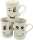 Kaffeebecher 265ml 10x7cm, WHITE SMILE-Design