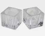 Teelichthalter 5,0x5,0x4,5 cm feinste Glas