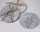 Flizuntersetzer 4er Set mit Blumen verziert,