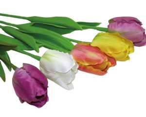 Edle Tulpe 33x4cm, 4 Farben sortiert
