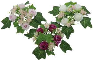 Blütenkranz mit Rosen mit ca. 25cm
