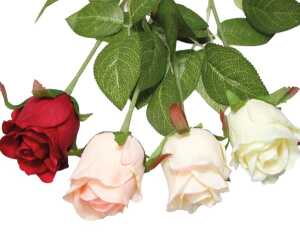 Blume Edelrose, 6x44cm, liebevoll und filigran