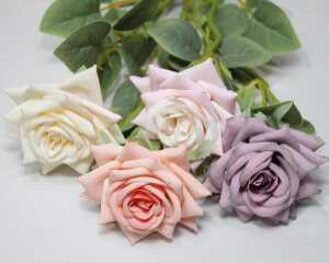 Rose offen Edellook, 42cm, liebevoll und filigran
